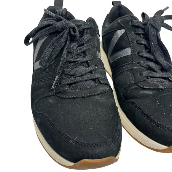 VIONIC BLACK LEATHER SNEAKERS WOMENS 7 ORTHOTIC ARCH SUPPORT CASUAL SHOES - Picture 7 of 16